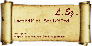 Laczházi Szilárd névjegykártya